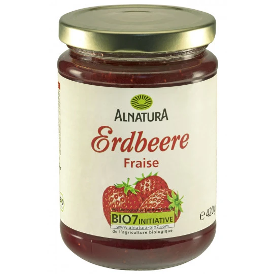Alnatura Bio Fruchtaufstrich Erdbeere 420G 3 Alnatura Bio Fruchtaufstrich Erdbeere 420G