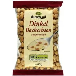 Alnatura Bio Dinkel Backerbsen 125G