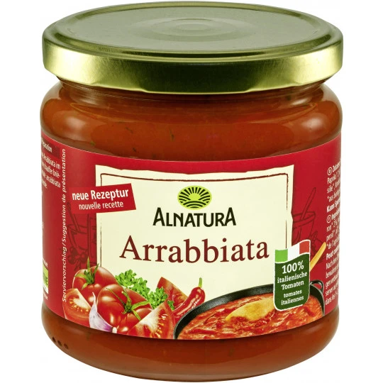 Alnatura Bio Tomatensauce Arrabiata 350ML 3 Alnatura Bio Tomatensauce Arrabiata 350ML