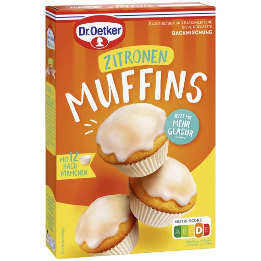 Dr. Oetker Zitronen Muffins 455G 3 Dr. Oetker Zitronen Muffins 455G