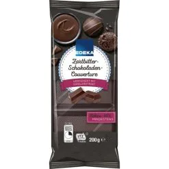 EDEKA Zartbitter Schokoladen Couverture 200G
