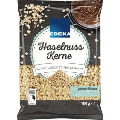 EDEKA Haselnusskerne Leicht Geröstet, Fein Gehackt 100G