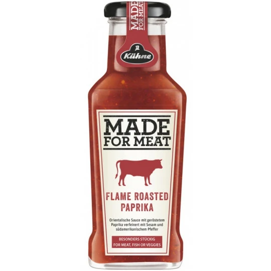 Kühne Made For Meat Flame Roasted Paprika 235ML 3 Kühne Made For Meat Flame Roasted Paprika 235ML