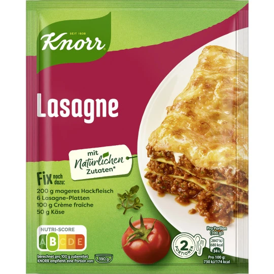 Knorr Fix Lasagne 52G 3 Knorr Fix Lasagne 52G