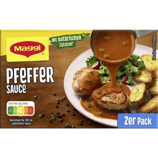 Maggi Pfeffer Sauce Ergibt 2x 250ML 3 Maggi Pfeffer Sauce Ergibt 2x 250ML