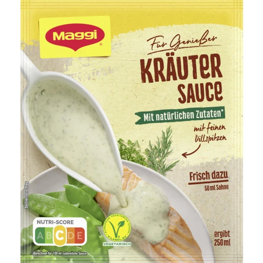 Maggi Für Genießer Kräuter Sauce Ergibt 250ML 3 Maggi Für Genießer Kräuter Sauce Ergibt 250ML