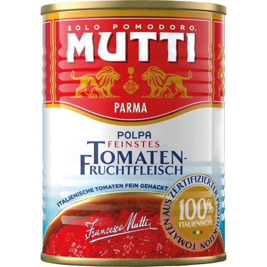 Mutti Polpa Feinstes Tomatenfruchtfleisch 400G 3 Mutti Polpa Feinstes Tomatenfruchtfleisch 400G