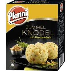 Pfanni Semmel Knödel Mit Röstzwiebeln Im Kochbeutel - 6 Knödel 200G