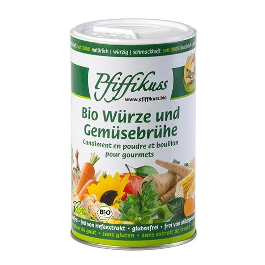 Pfiffikus Bio Würze Und Gemüsebrühe 250G 3 Pfiffikus Bio Würze Und Gemüsebrühe 250G